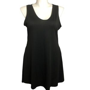 Sleeveless black knit mini dress. Size XL/XXL
